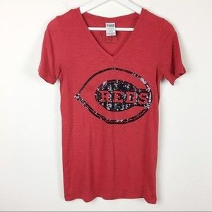 PINK Victoria’s Secret Cincinnati Reds Sequin Tee